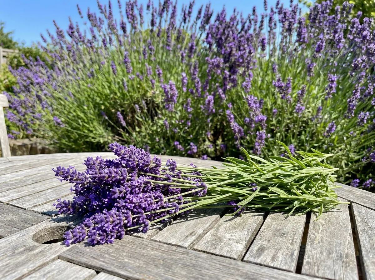 Fresh lavender in bloom