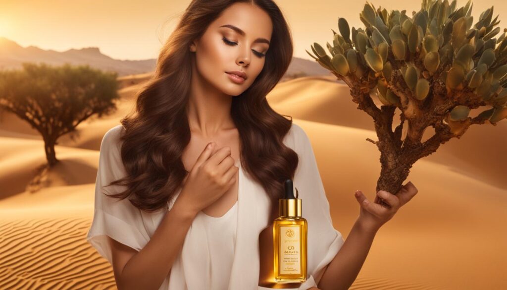 Argan oil for skin aging