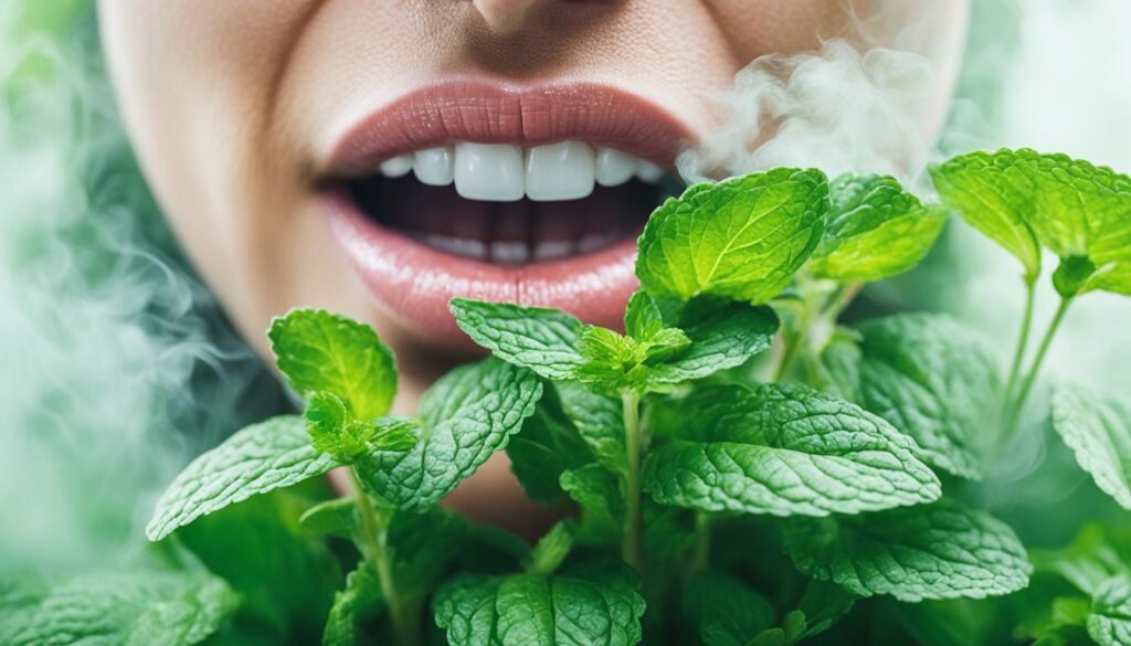 Mint extract for oral health