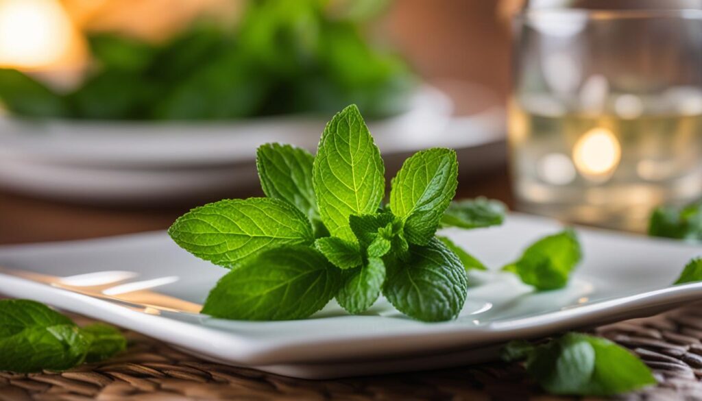 Mint extract for skin care