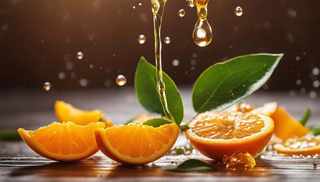 Orange oil for aromatherapy