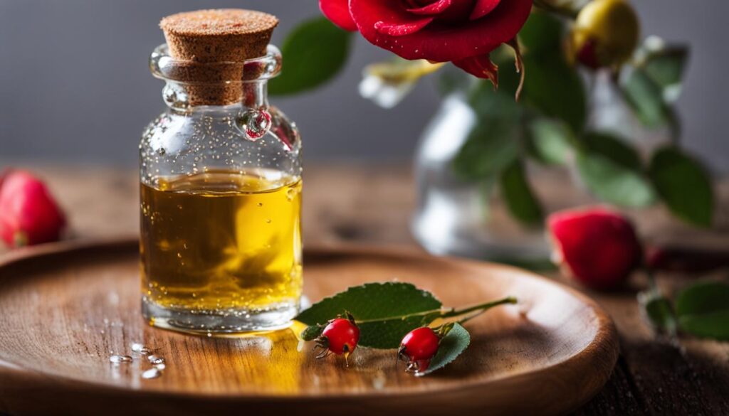 Rosehip oil hydration