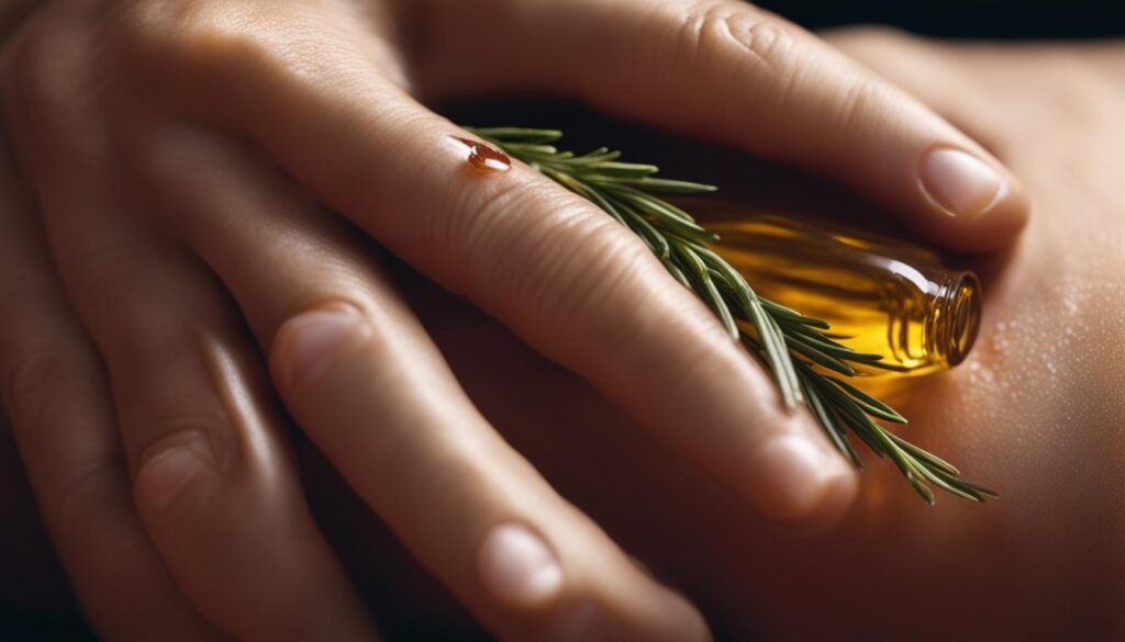 Rosemary oil for pain relief