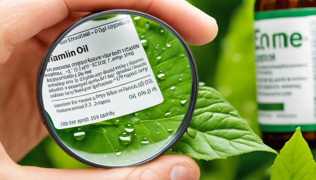 Selecting the best quality vitamin E oil