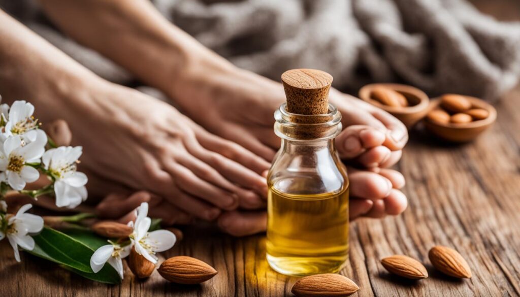 almond oil for rough skin