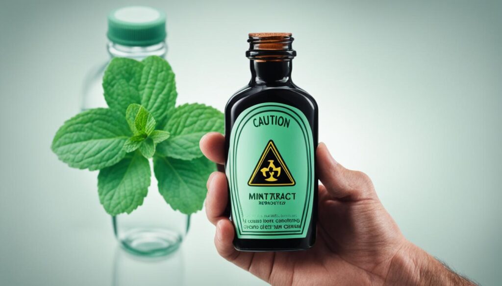 cautions for mint extract