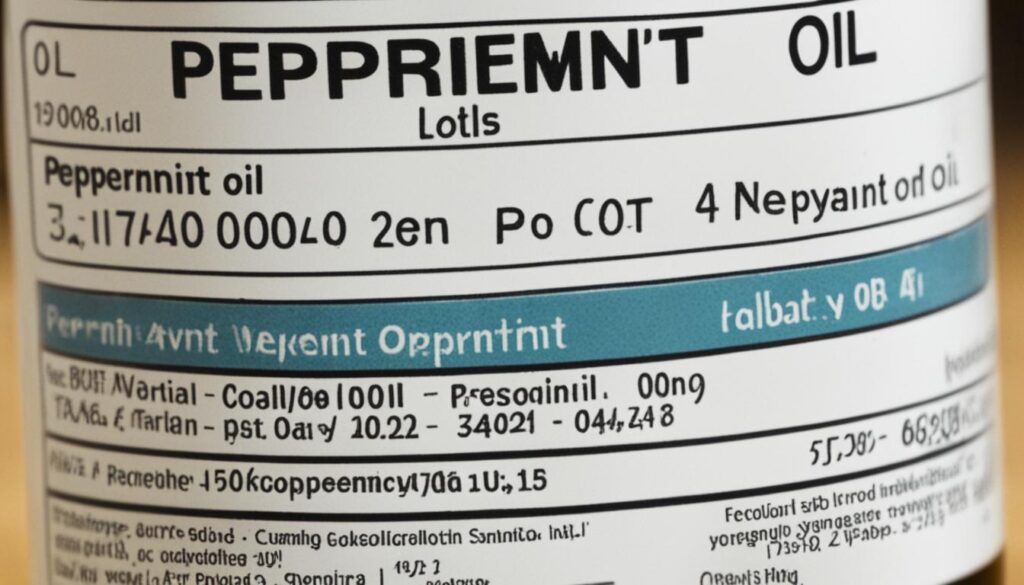 cautions for peppermint oil