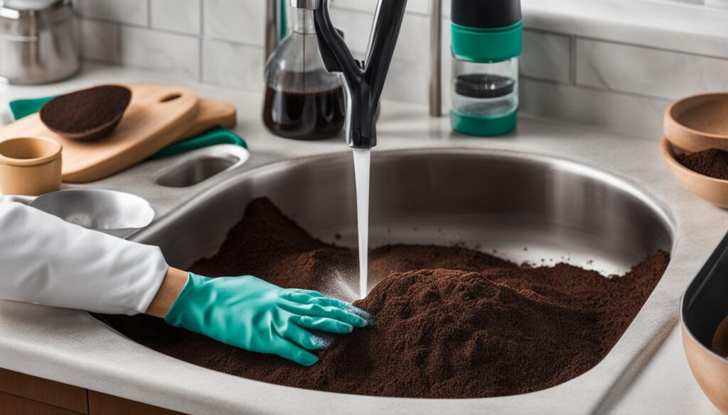 coffee grounds for cleaning