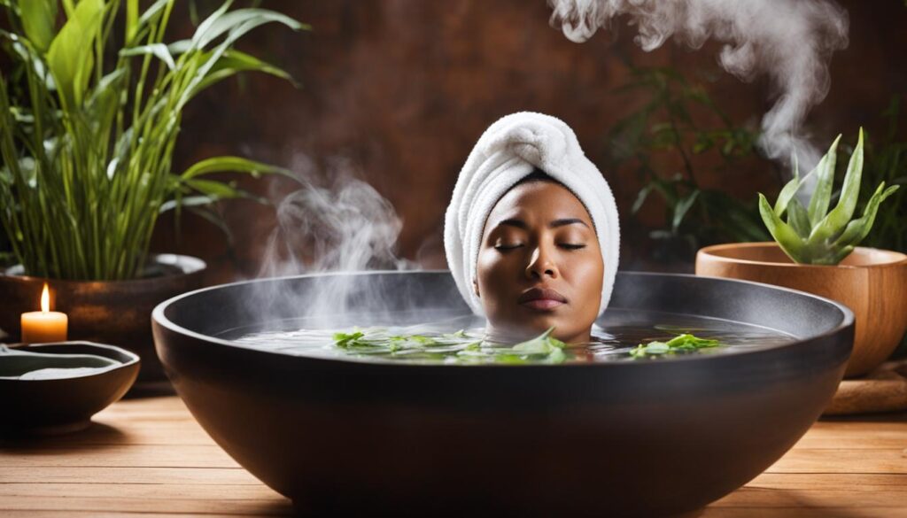 facial steaming at home