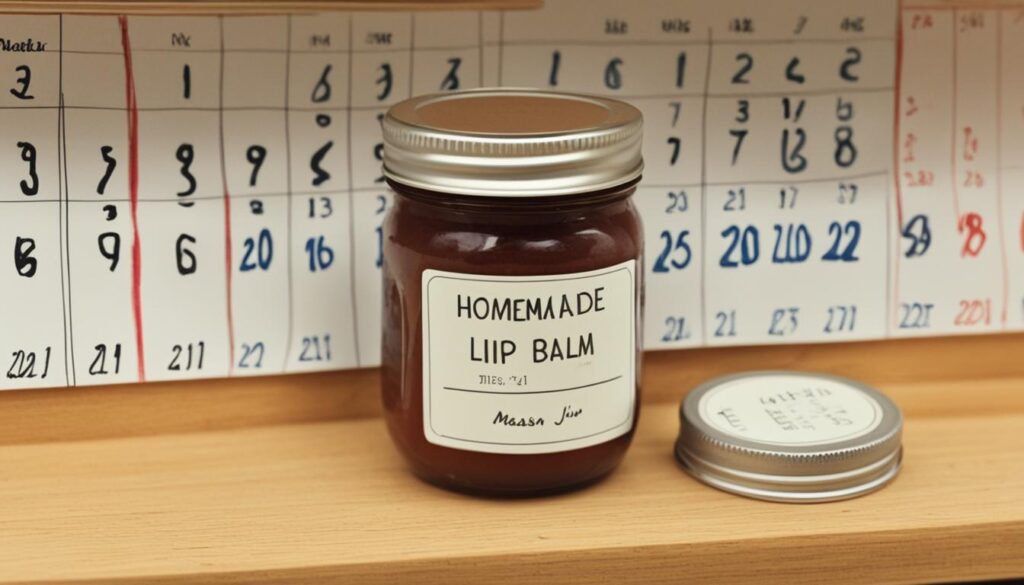 homemade lip balm shelf life