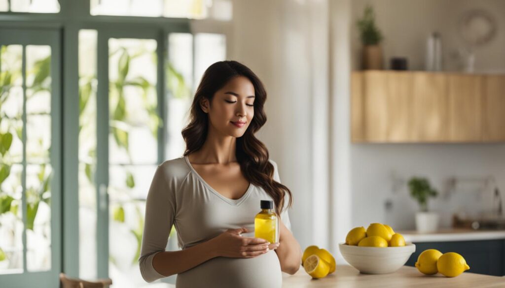 lemon oil benefits for morning sickness