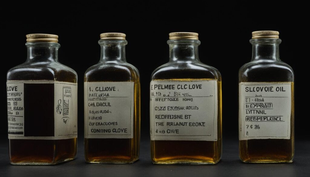 proper storage of clove oil