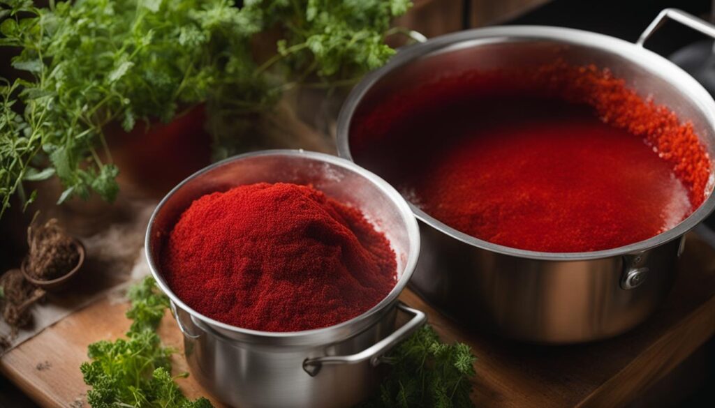 sustainable dyeing with madder root