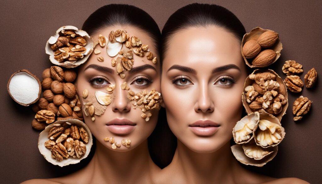 walnut shell powder for skincare