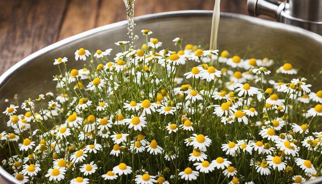 Chamomile Tea Brewing Process