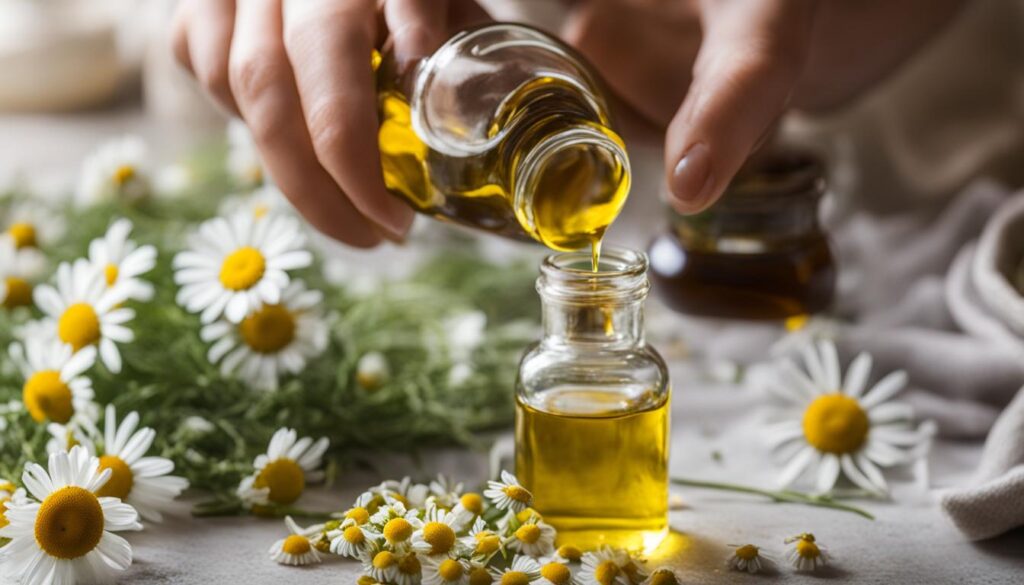 Chamomile oil DIY recipe
