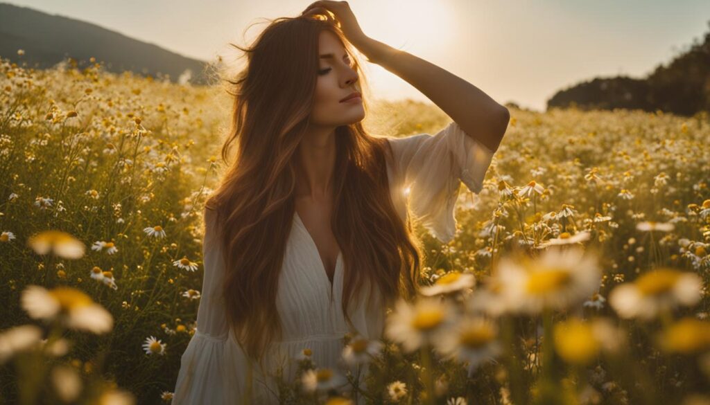 Chamomile oil for hair