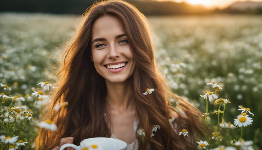 Chamomile tea for hair