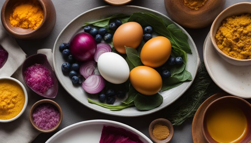 DIY natural Easter egg dyes