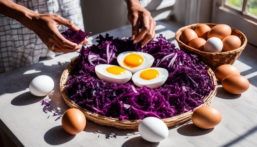 DIY natural Easter egg dyes