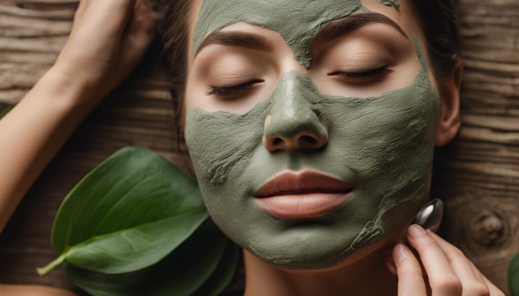 Detoxifying clay mask for skin