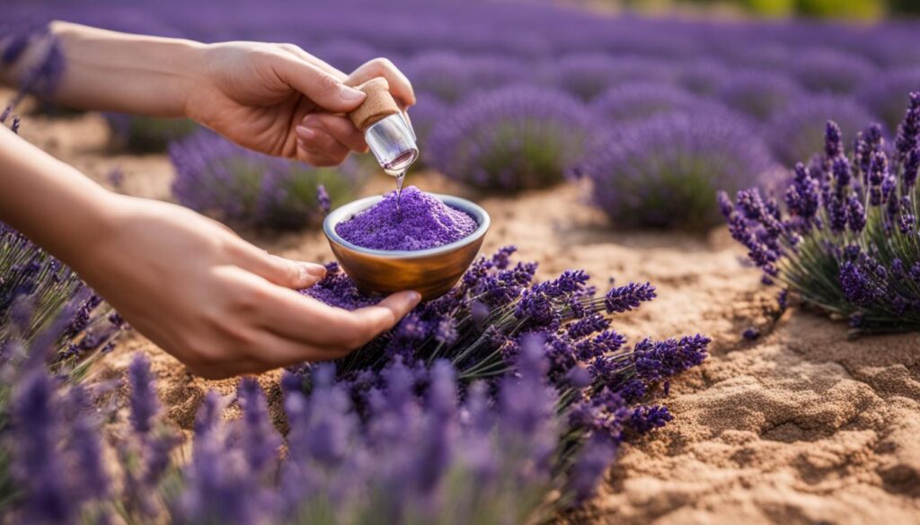 Lavender oil for dry skin
