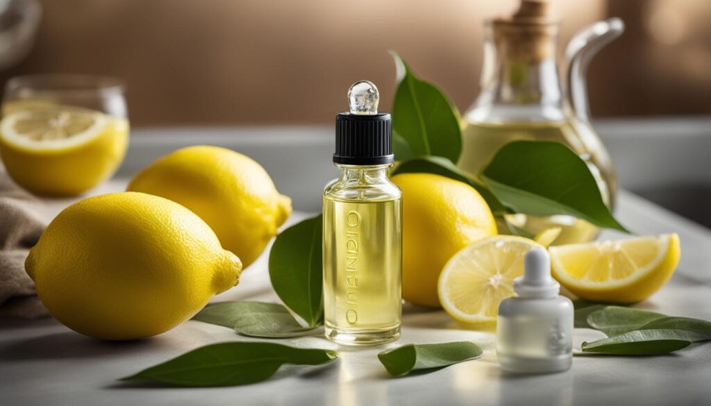 Lemon oil for treating acne