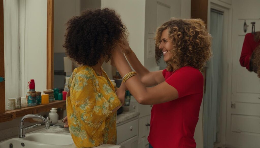 Styling hair with beeswax