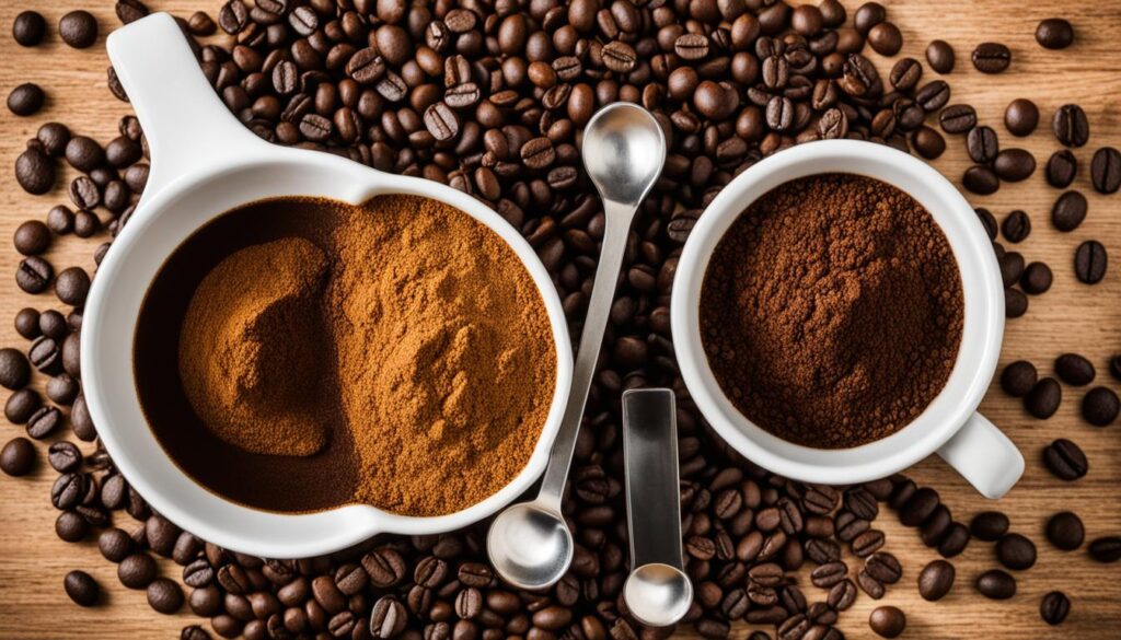 adjusting coffee-to-water ratio