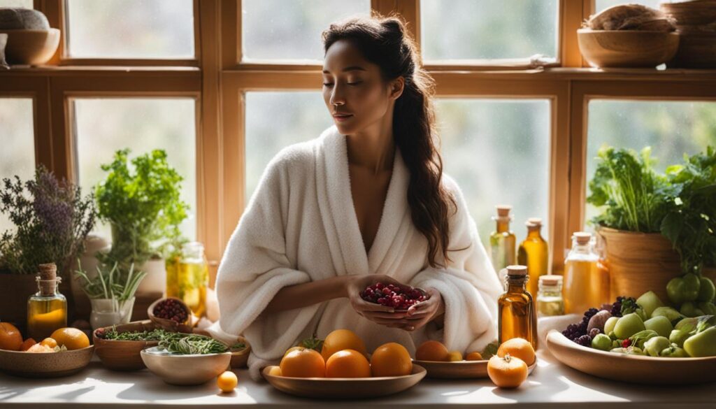 at-home facial routine image