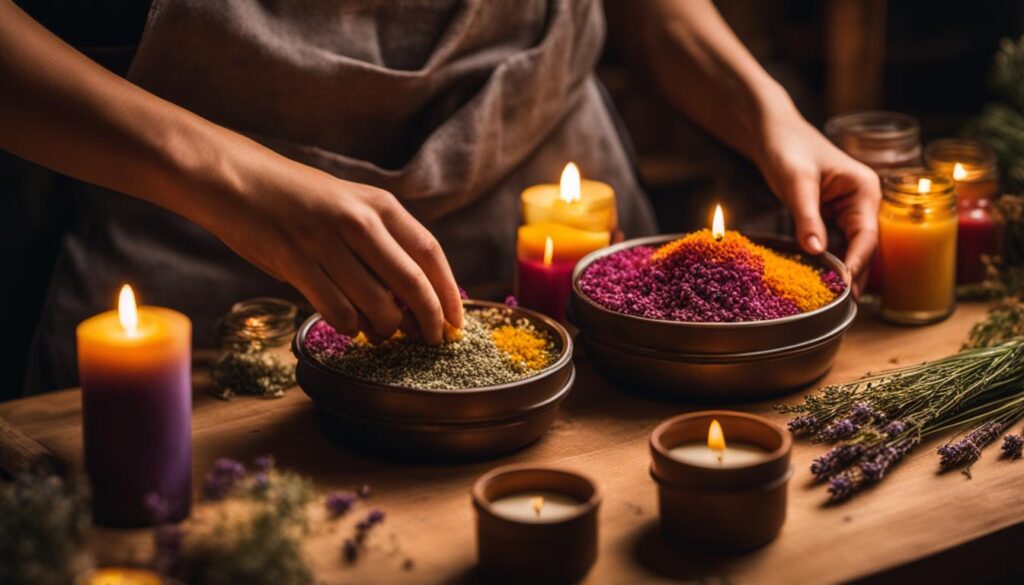 candle making with candelilla wax