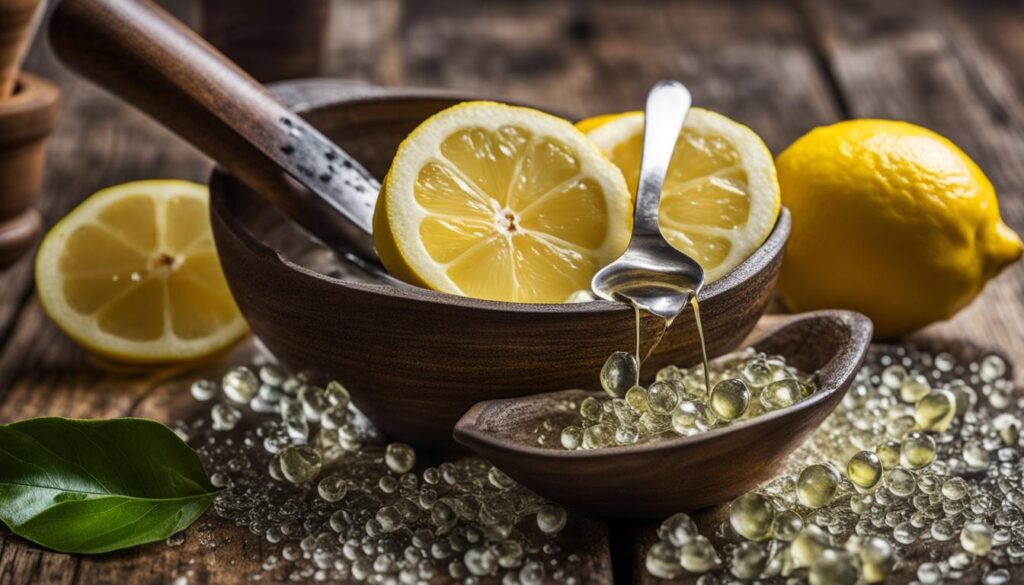 citric acid from lemons