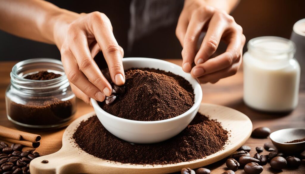 coffee scrub for glowing skin