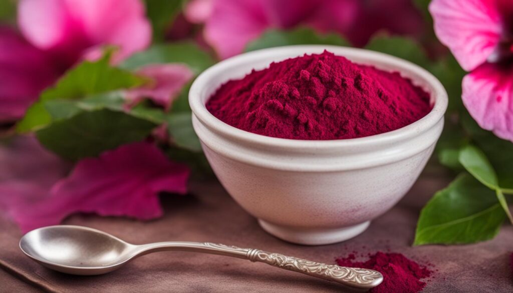 hibiscus powder for hair growth