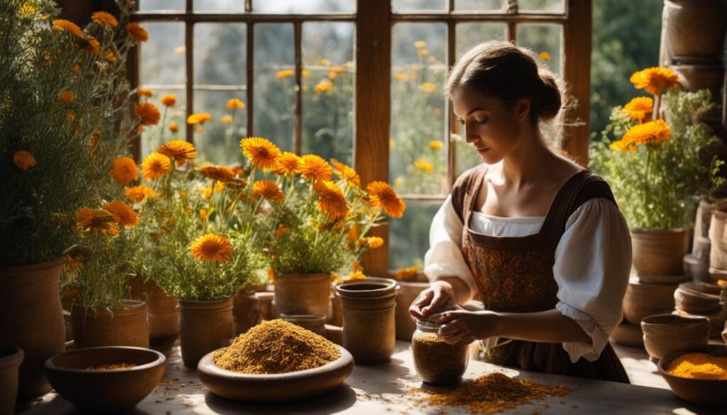 historical uses of calendula