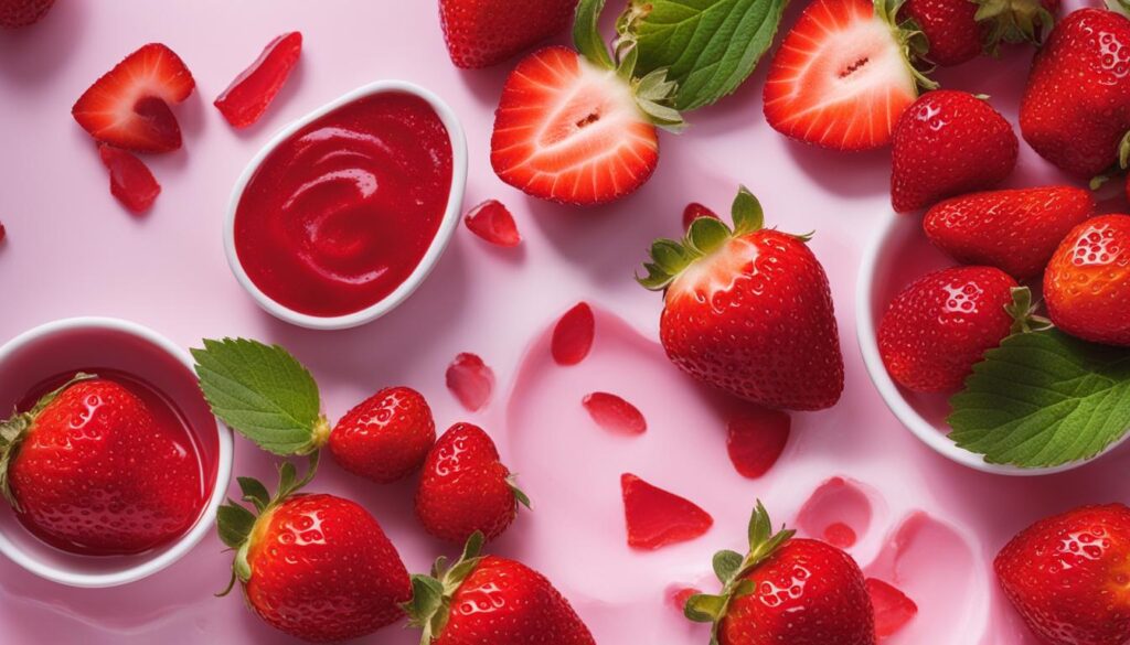 history of strawberry extract in skincare