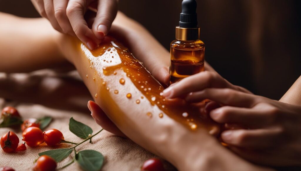 how to use rosehip oil for massage