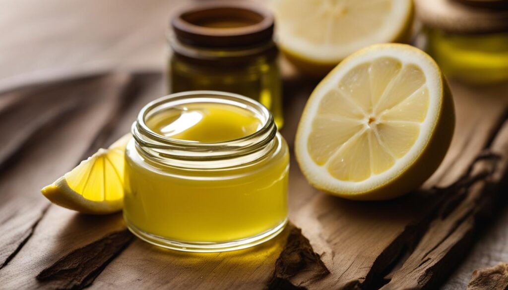 lemon oil body balm
