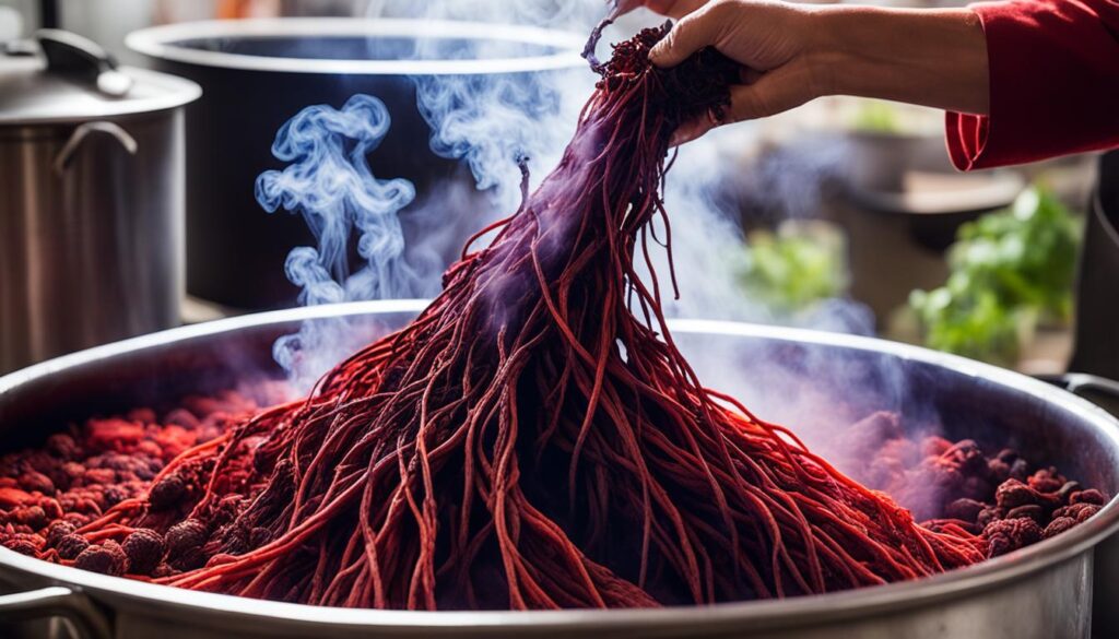madder root dyeing