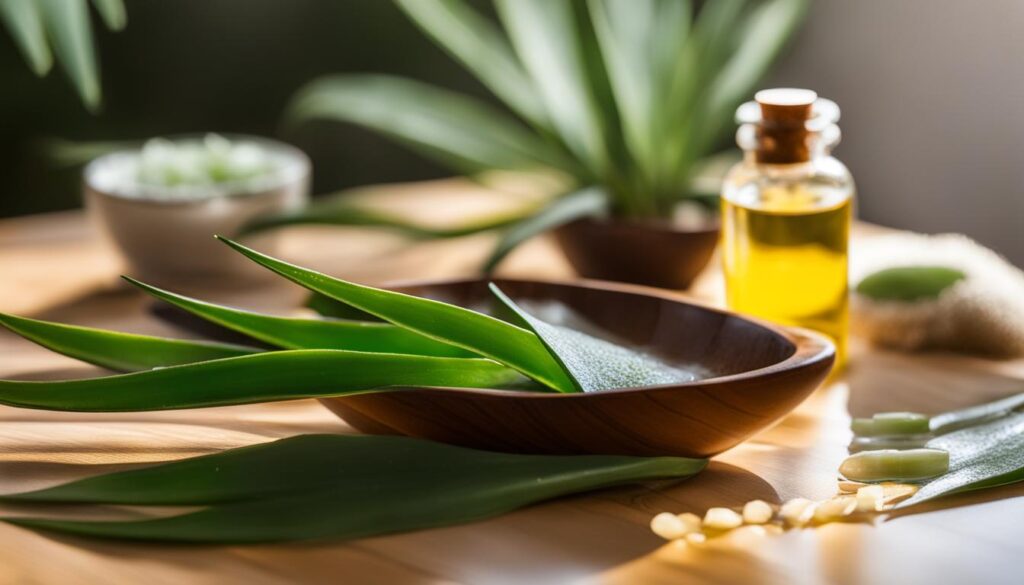 natural massage products with aloe vera