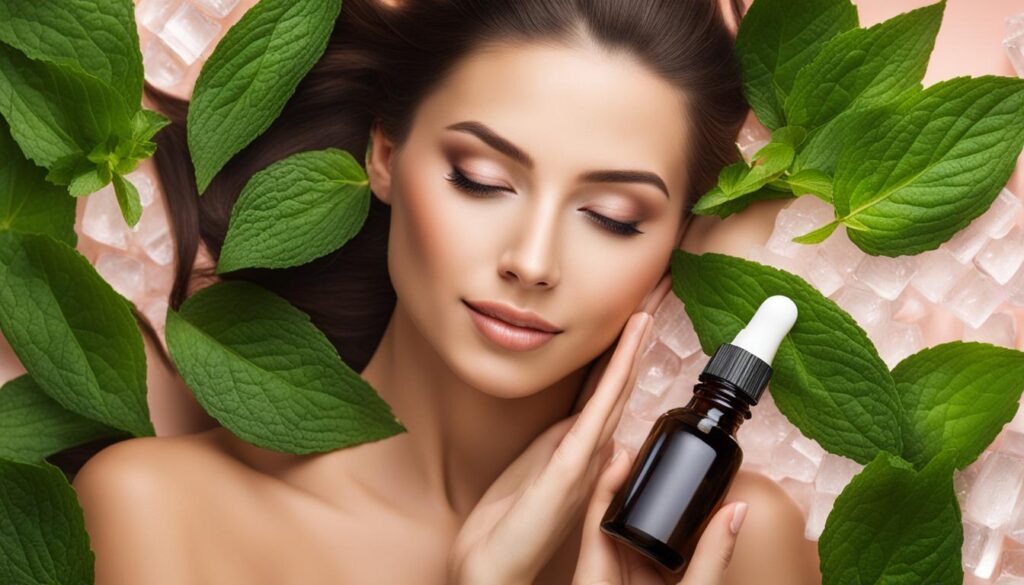 peppermint oil for brightening
