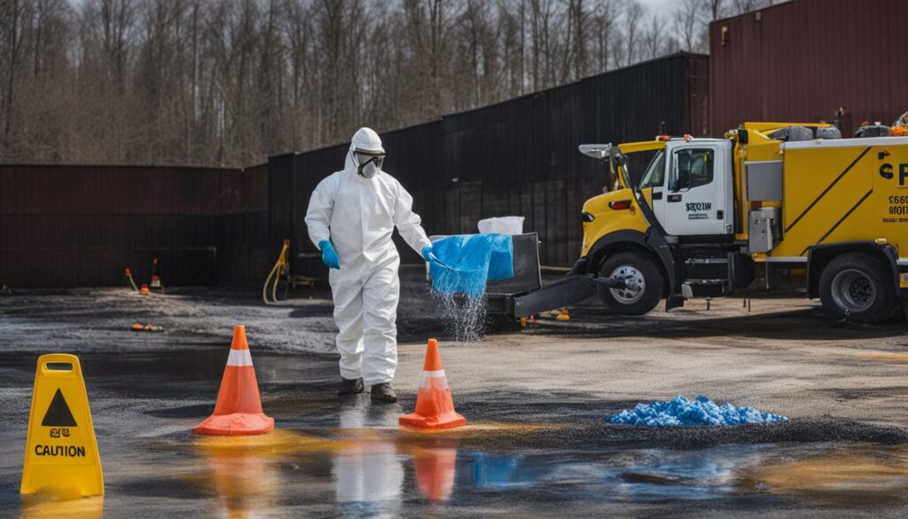 potassium hydroxide spill response