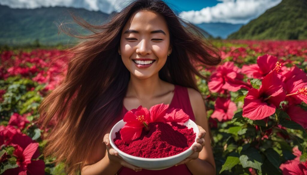 promote hair growth naturally with hibiscus powder