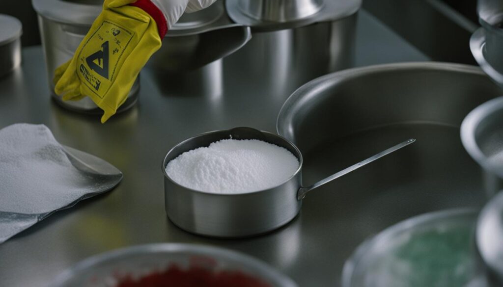 sodium hydroxide in food