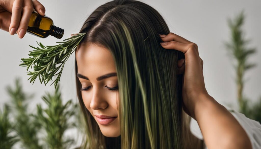 stimulate hair growth with rosemary oil