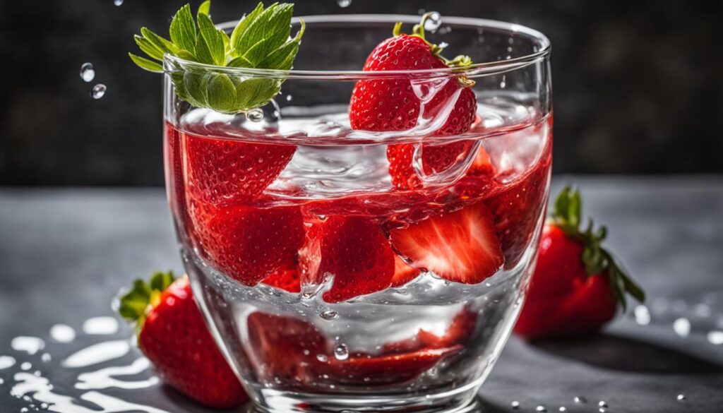 strawberry extract in water