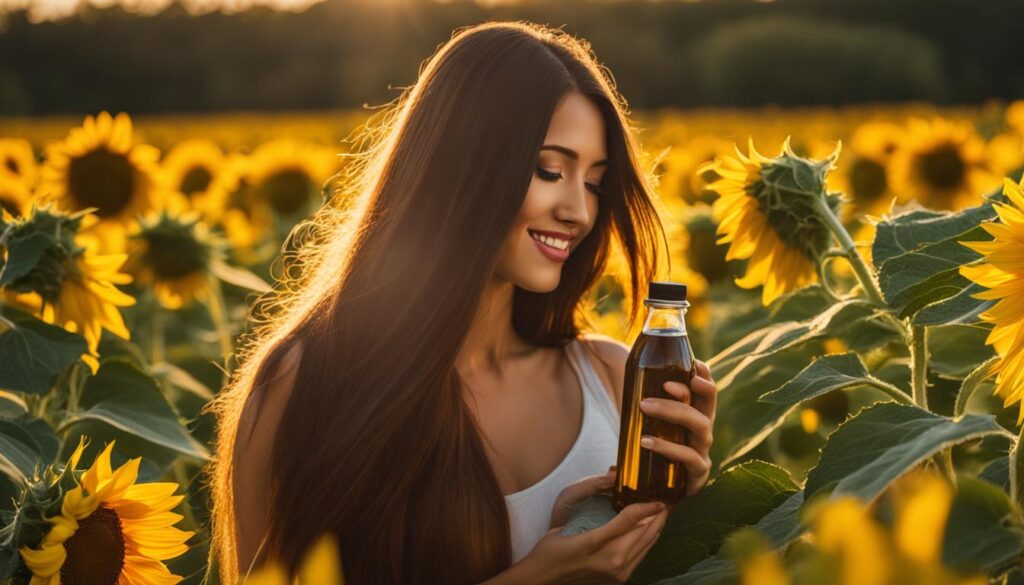 sunflower oil hair treatment